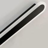 Minimalist LED Black Linear Metal Wall Light Sconce Image - 14