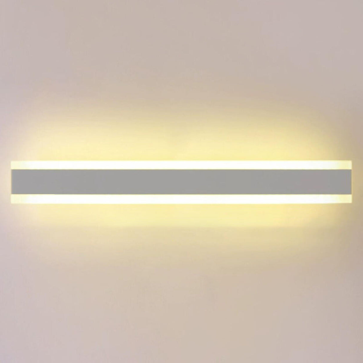 Minimalist LED Black Linear Metal Wall Light Sconce Image - 15