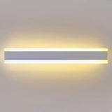 Minimalist LED Black Linear Metal Wall Light Sconce Image - 17