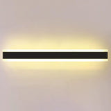 Minimalist LED Black Linear Metal Wall Light Sconce Image - 23