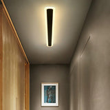 Minimalist LED Black Linear Metal Wall Light Sconce Image - 25