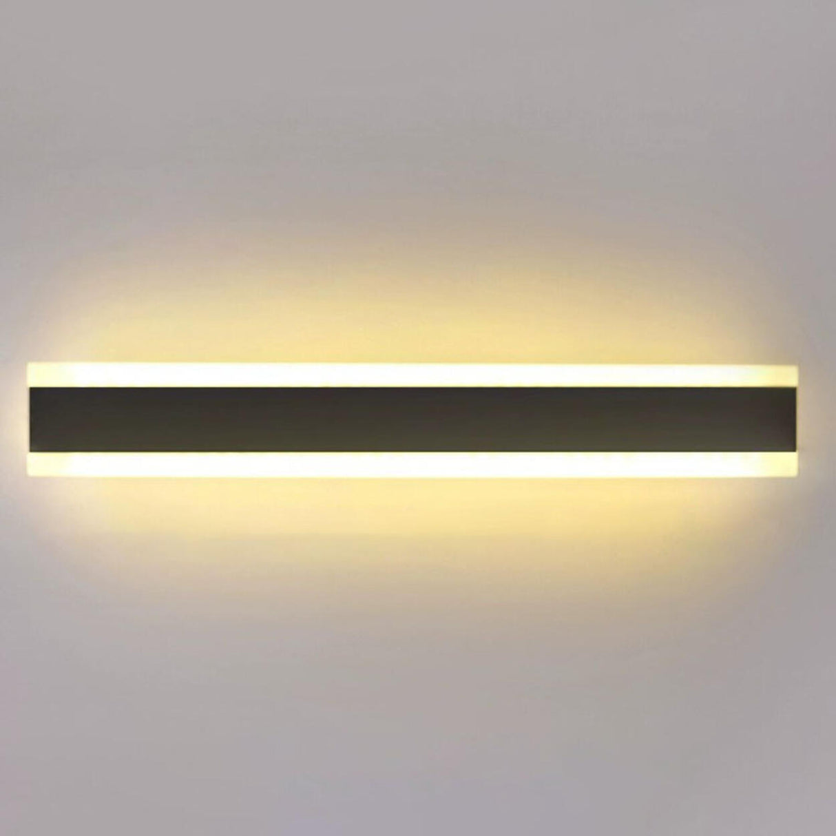 Minimalist LED Black Linear Metal Wall Light Sconce Image - 26