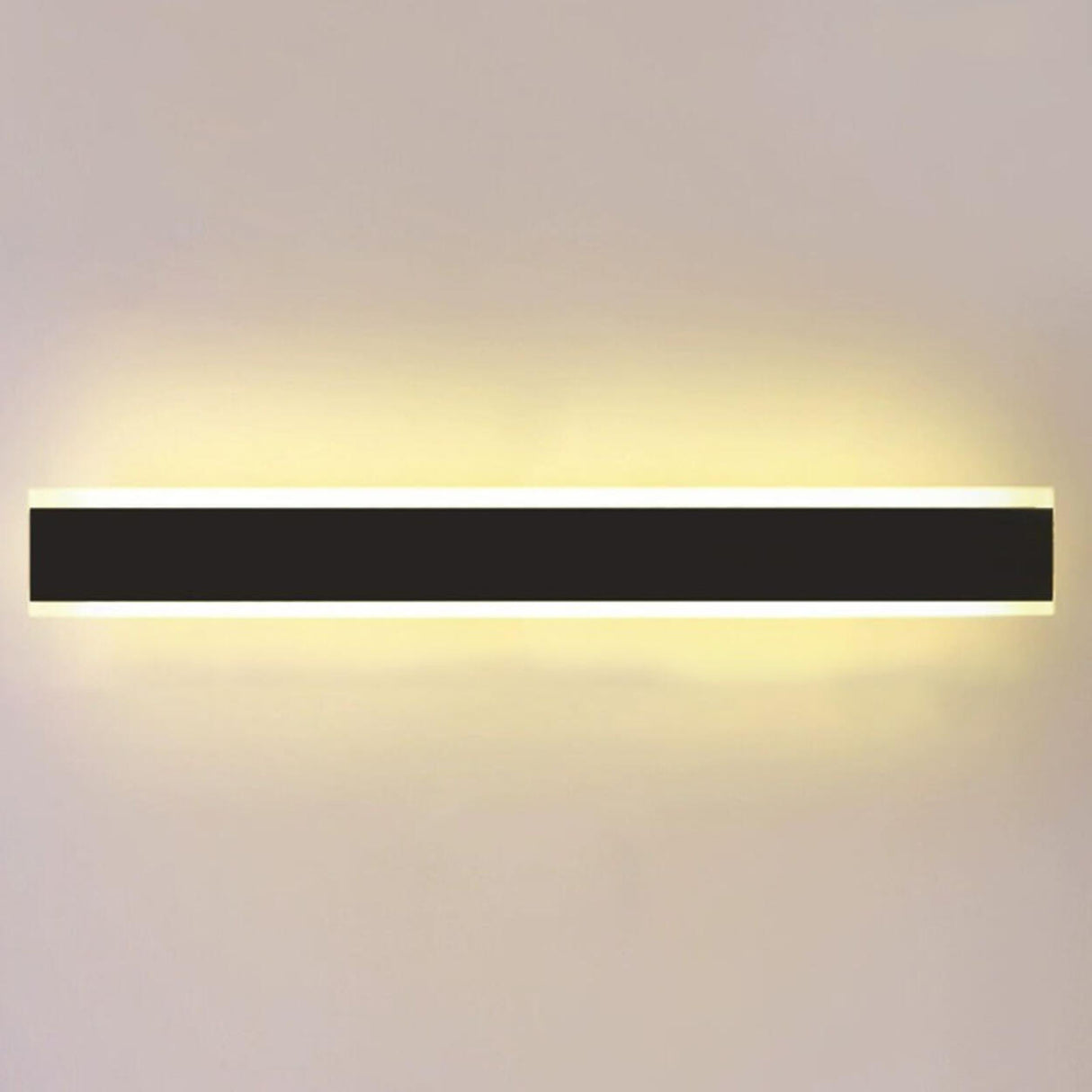 Minimalist LED Black Linear Metal Wall Light Sconce Image - 27