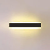 Minimalist LED Black Linear Metal Wall Light Sconce Image - 29