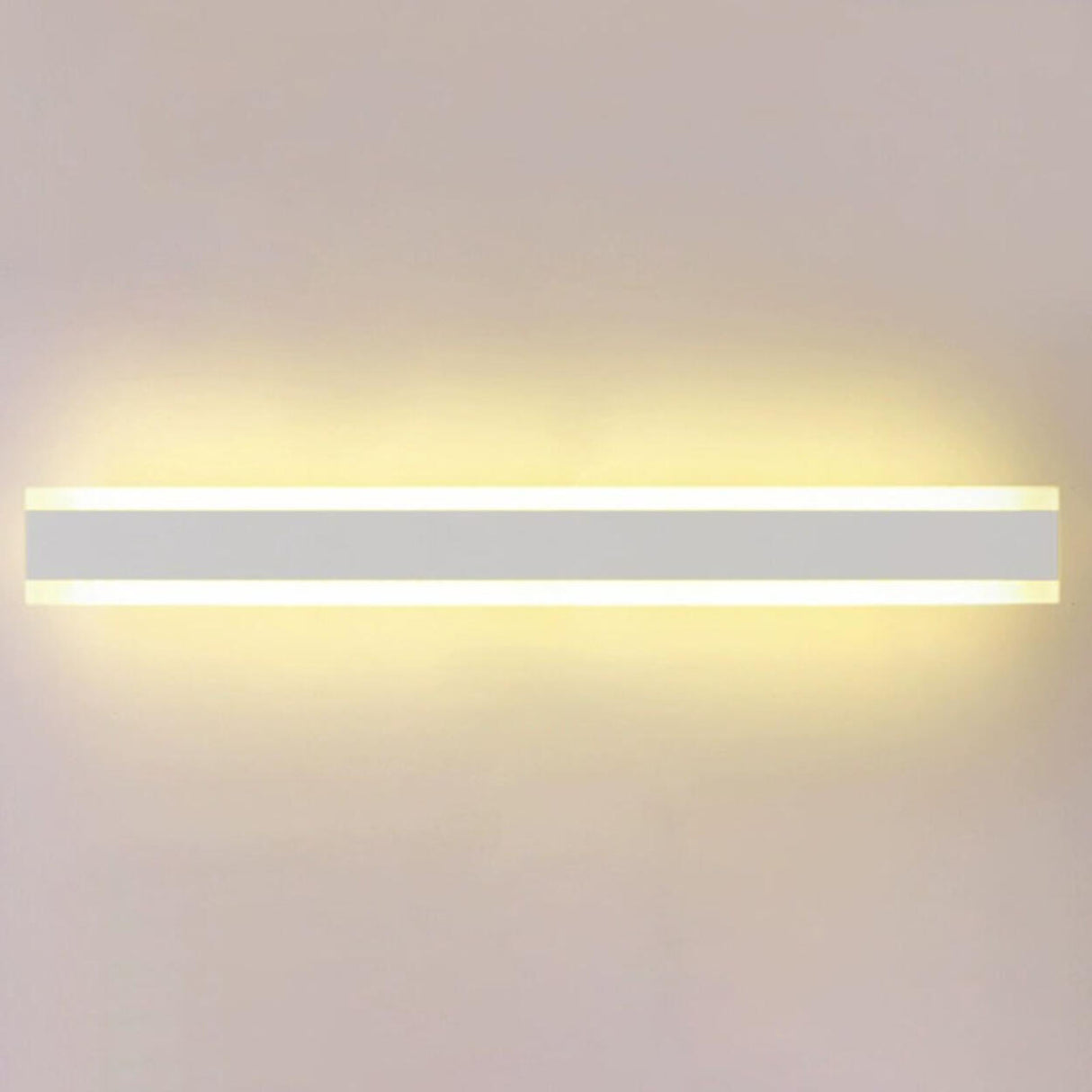 Minimalist LED Black Linear Metal Wall Light Sconce Image - 3