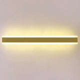 Minimalist LED Black Linear Metal Wall Light Sconce Image - 34