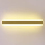 Minimalist LED Black Linear Metal Wall Light Sconce Image - 35