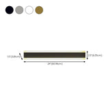 Minimalist LED Black Linear Metal Wall Light Sconce Image - 38