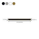 Minimalist LED Black Linear Metal Wall Light Sconce Image - 40