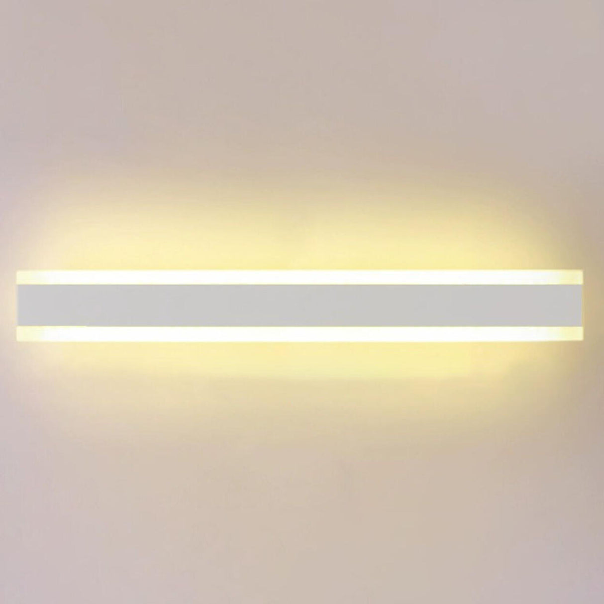 Minimalist LED Black Linear Metal Wall Light Sconce Image - 6