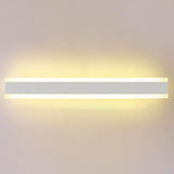 Minimalist LED Black Linear Metal Wall Light Sconce Image - 6