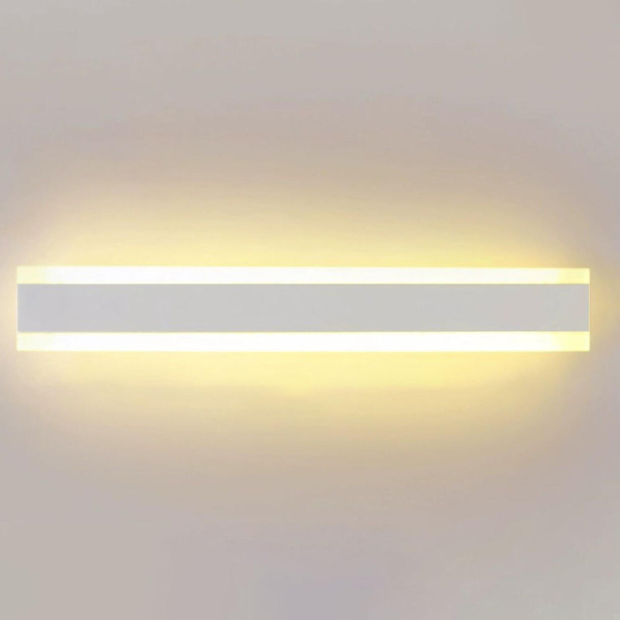 Minimalist LED Black Linear Metal Wall Light Sconce Image - 7