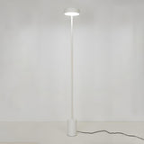 Minimalist LED Cylindrical Base Peak Floor Lamp Image - 5