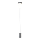 Minimalist LED Cylindrical Base Peak Floor Lamp Image - 8