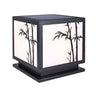 Minimalist LED Square Metal Outdoor Post Lamp Black Image - 2