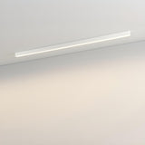 Minimalist Linear Black LED Flush Mount Ceiling Light Image - 11