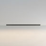 Minimalist Linear Black LED Flush Mount Ceiling Light Image - 2