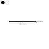 Minimalist Linear Black LED Flush Mount Ceiling Light Image - 22