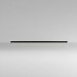 Minimalist Linear Black LED Flush Mount Ceiling Light Image - 3