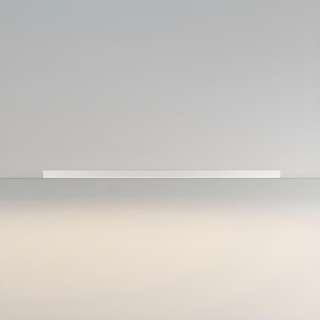 Minimalist Linear Black LED Flush Mount Ceiling Light Image - 5