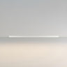 Minimalist Linear Black LED Flush Mount Ceiling Light Image - 5