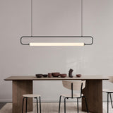 Minimalist Linear LED Island Ceiling Pendant Light Image - 2