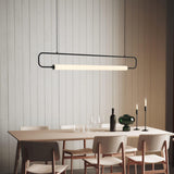 Minimalist Linear LED Island Ceiling Pendant Light Image - 3