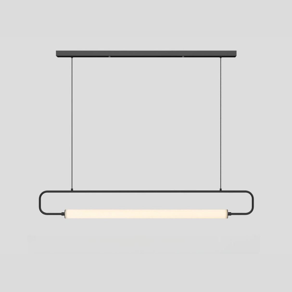 Minimalist Linear LED Island Ceiling Pendant Light Image - 5