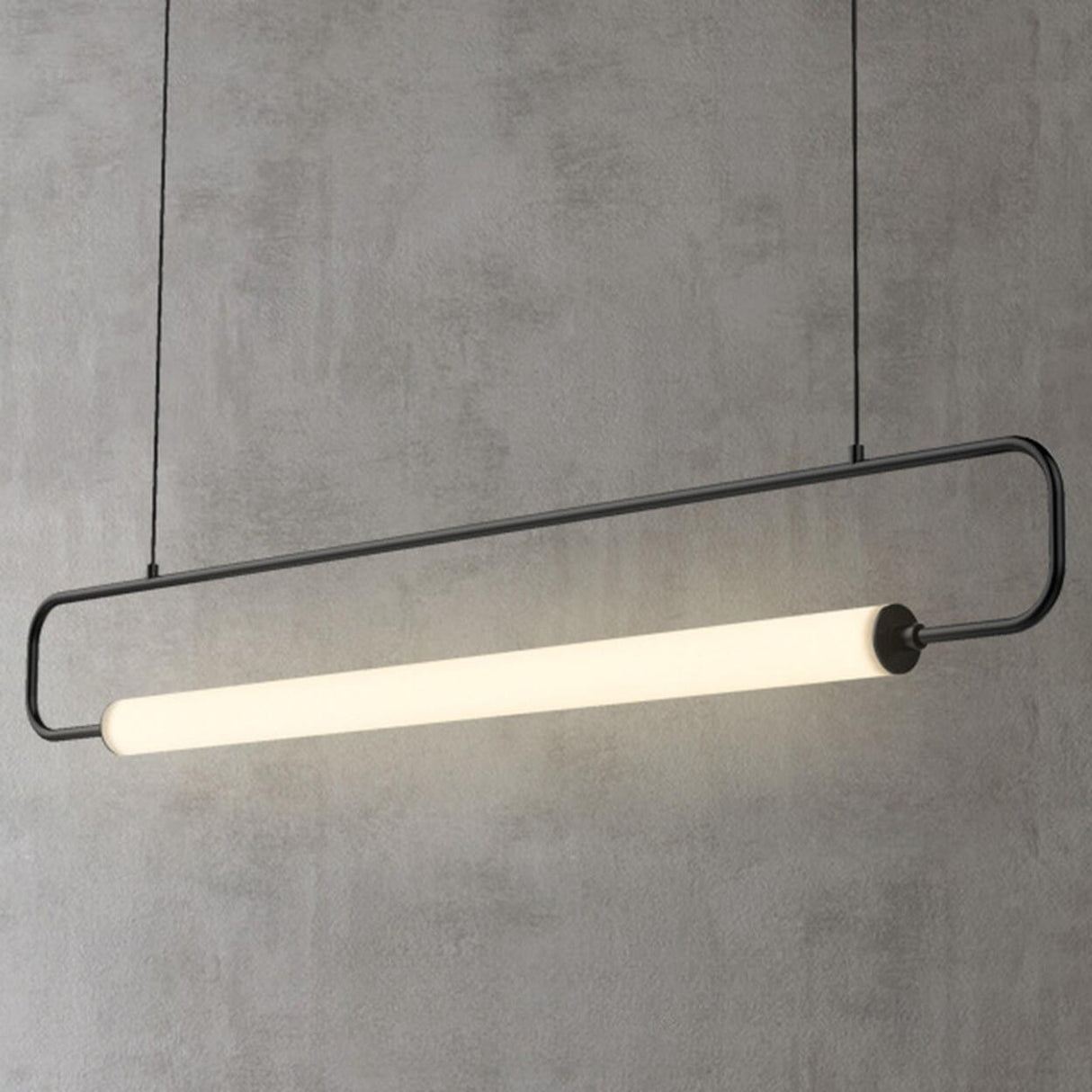 Minimalist Linear LED Island Ceiling Pendant Light Image - 6