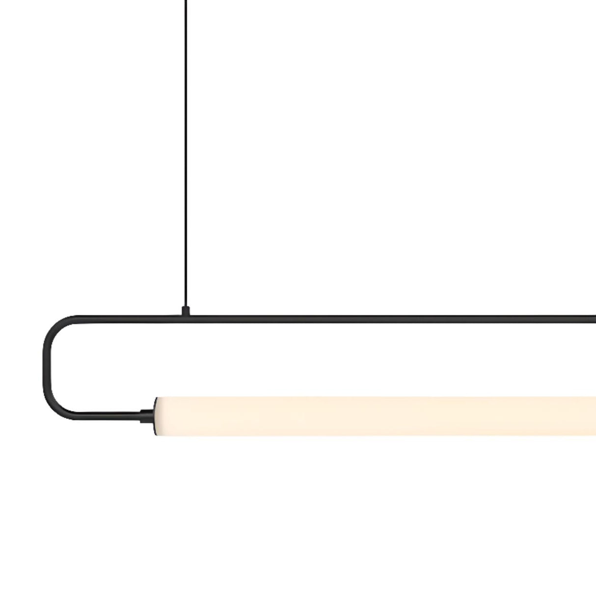 Minimalist Linear LED Island Ceiling Pendant Light Image - 9