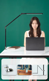 Minimalist Linear LED Metal Arm Office Table Lamp Image - 13