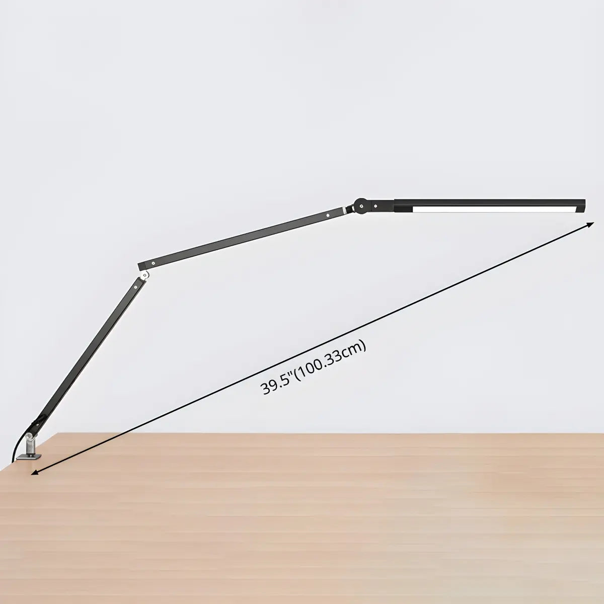 Minimalist Linear LED Metal Arm Office Table Lamp Image - 10