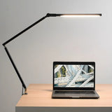 Minimalist Linear LED Metal Arm Office Table Lamp Image - 4