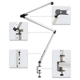 Minimalist Linear LED Metal Arm Office Table Lamp Image - 8