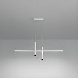 Minimalist Linear LED Metal Island Pendant Light Image - 2