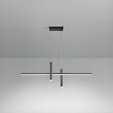 Minimalist Linear LED Metal Island Pendant Light Image - 9