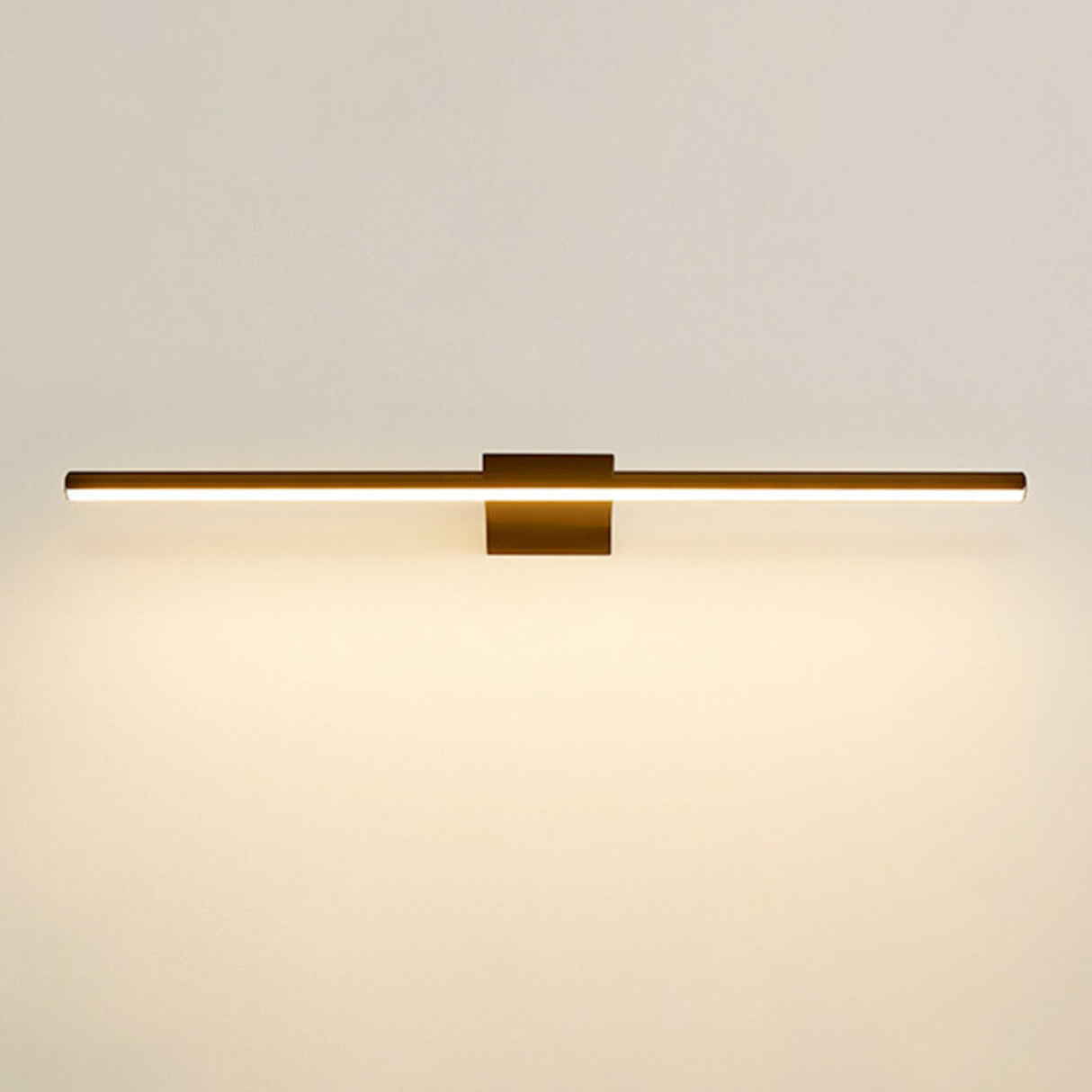 Minimalist Linear Metal LED Vanity Light Fixture Image - 13