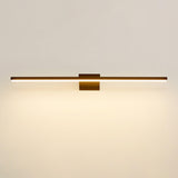 Minimalist Linear Metal LED Vanity Light Fixture Image - 13