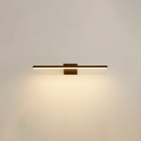 Minimalist Linear Metal LED Vanity Light Fixture Image - 15