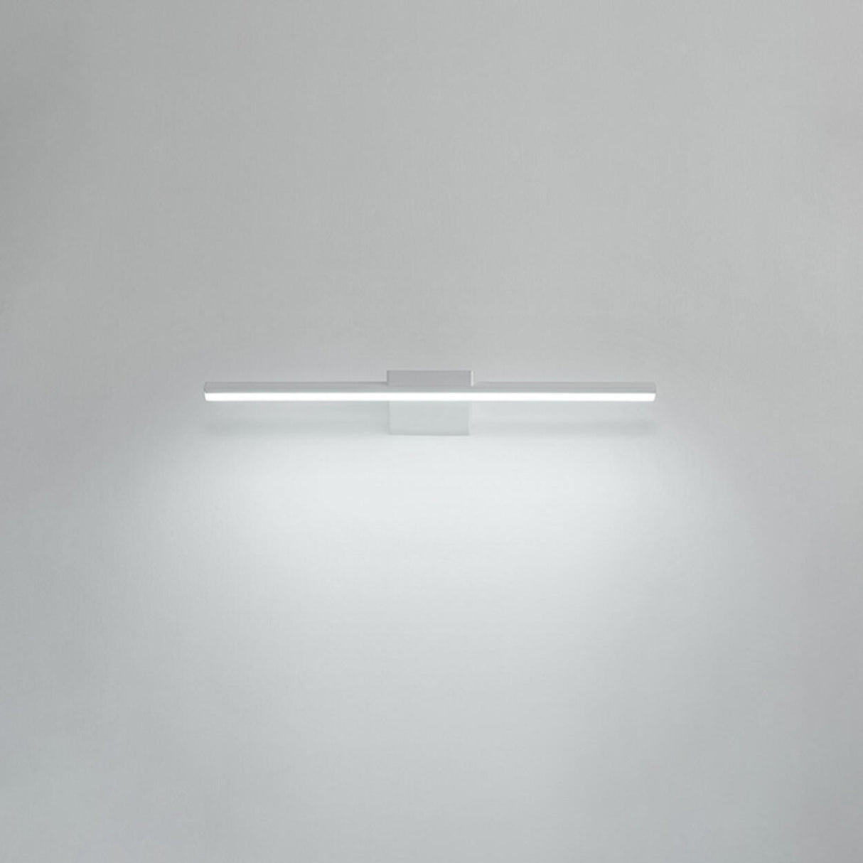 Minimalist Linear Metal LED Vanity Light Fixture Image - 2