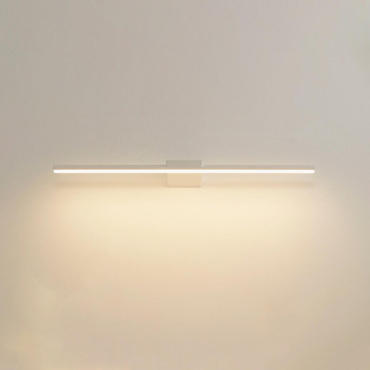 Minimalist Linear Metal LED Vanity Light Fixture Image - 24