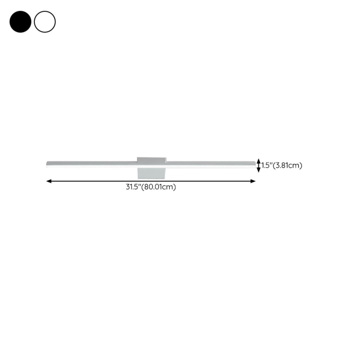 Minimalist Linear Metal LED Vanity Light Fixture Image - 28