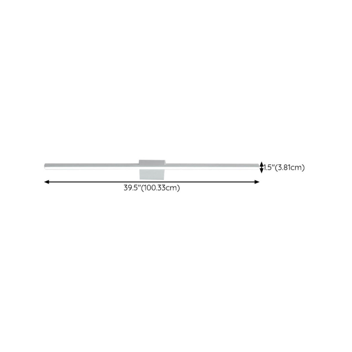 Minimalist Linear Metal LED Vanity Light Fixture Image - 29