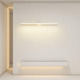 Minimalist Linear Metal LED Vanity Light Fixture Image - 3