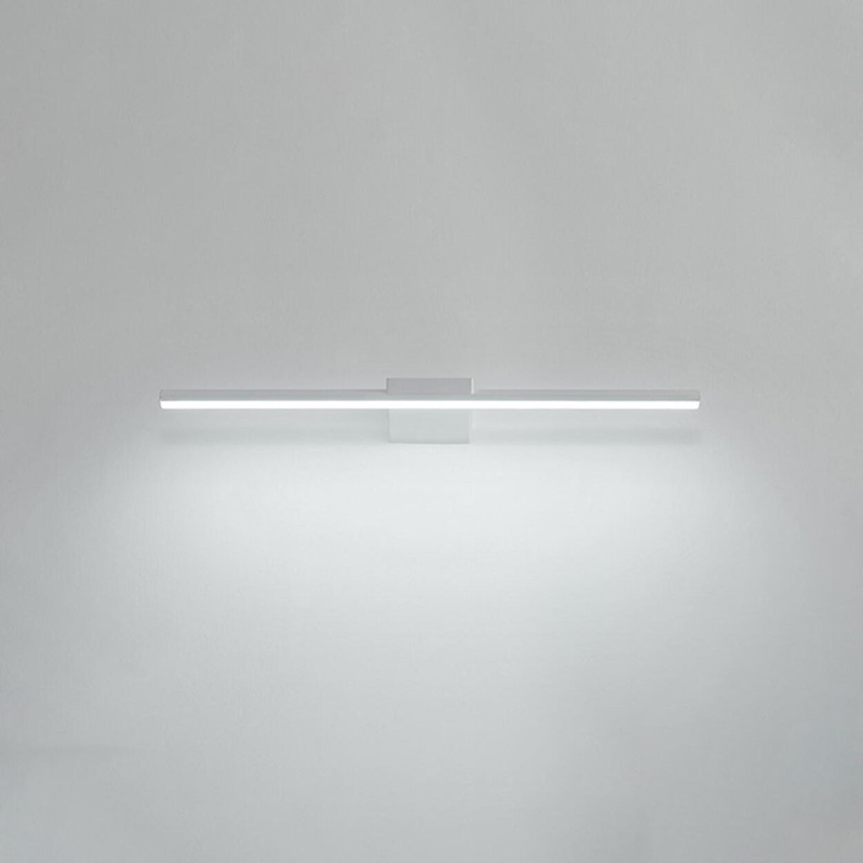 Minimalist Linear Metal LED Vanity Light Fixture Image - 4