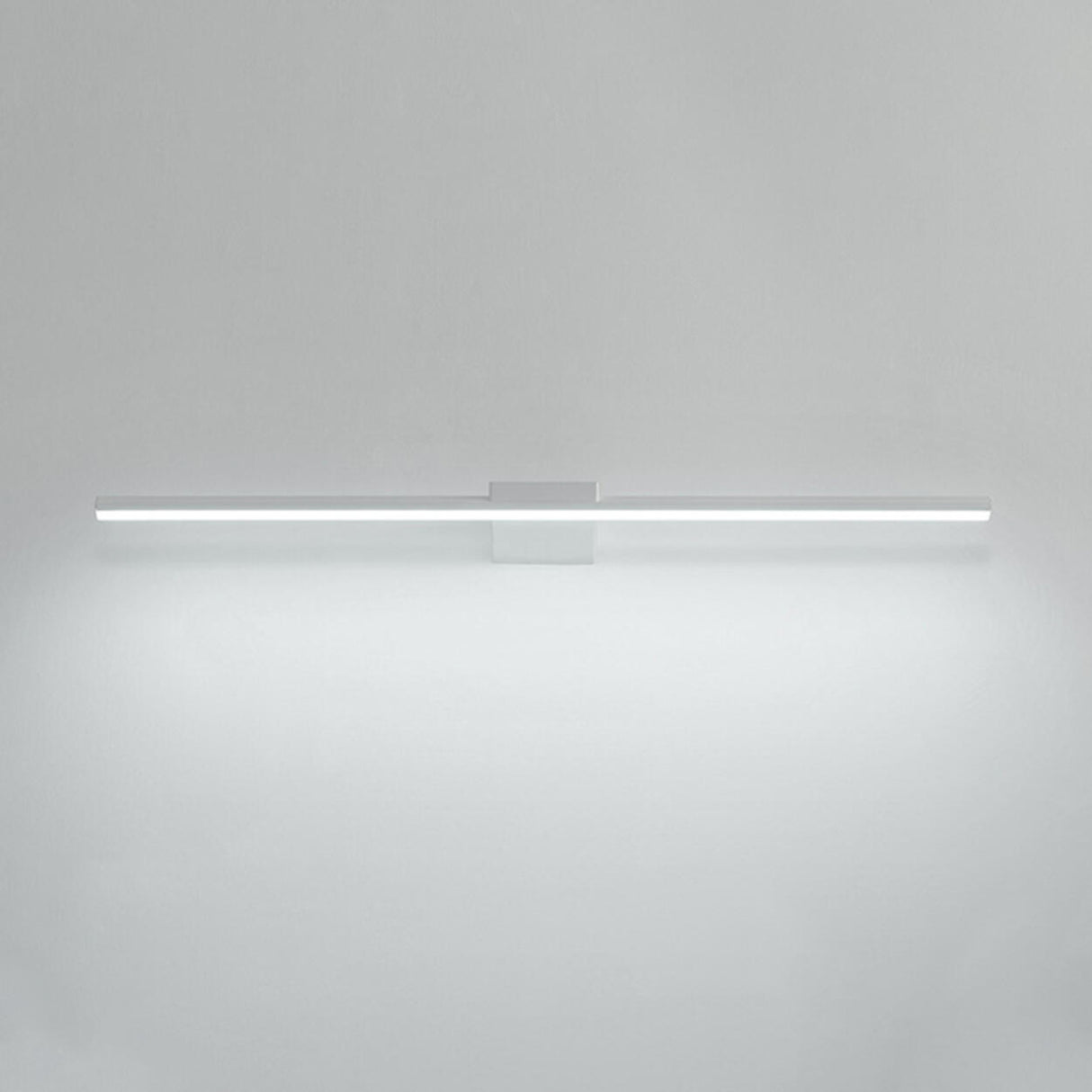 Minimalist Linear Metal LED Vanity Light Fixture Image - 7