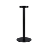 Minimalist Linear Round Base Metal Cordless Table Lamp Image - 6