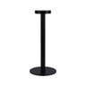 Minimalist Linear Round Base Metal Cordless Table Lamp Image - 6