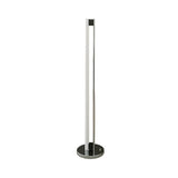 Minimalist Linear Silver Finish LED Metal Floor Lamp Image - 5