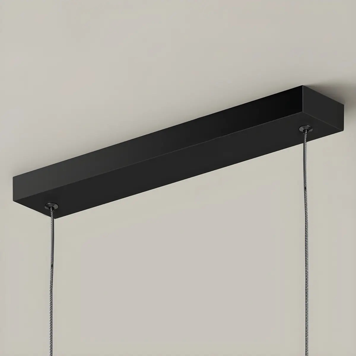 Minimalist Linear Z Shape Black Dining Room Pendant Light Image - 11